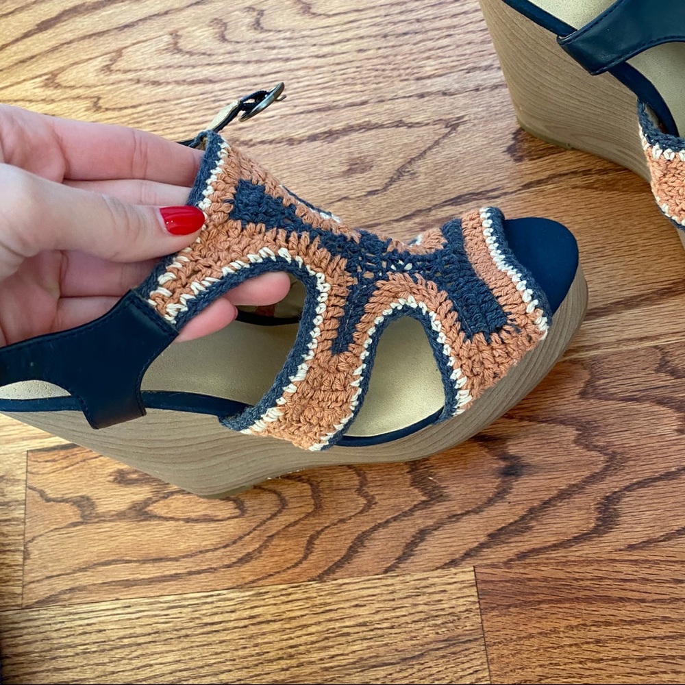 Lucky brand crochet heels